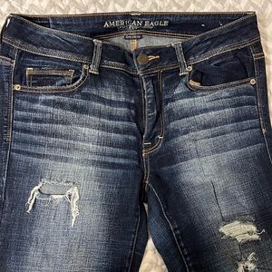 American eagle stretch x distressed boot cut